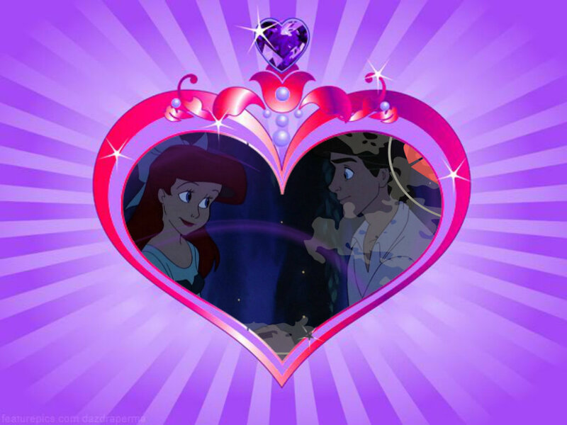 Ariel and Prince Eric — Purple