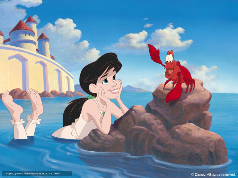 Ariel and Sebastian by the sea