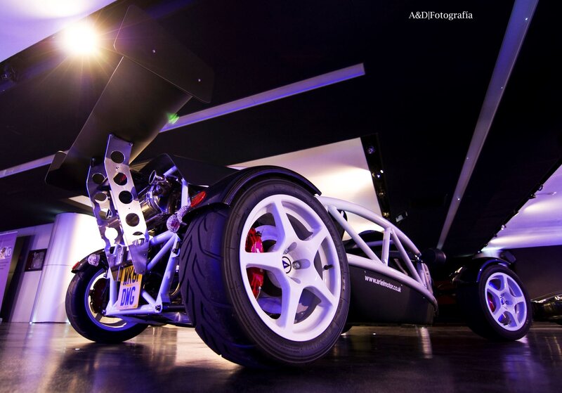 Ariel Atom Race Car — Black, Dramatic, Night
