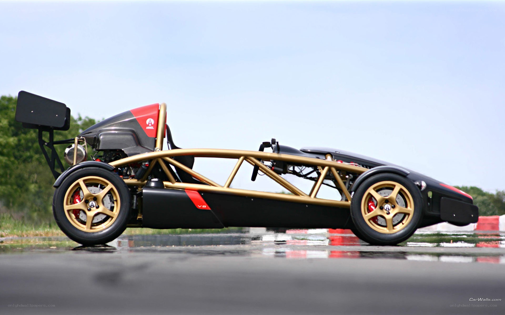 Ariel Atom race car on track
