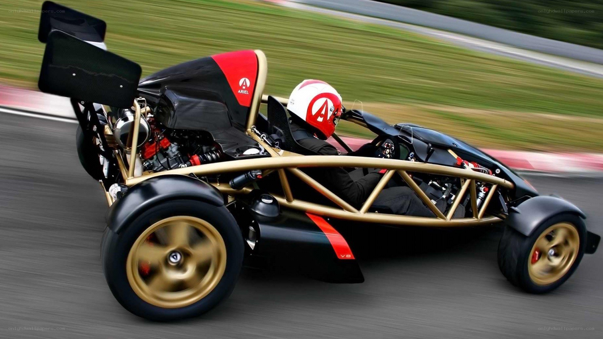 Ariel Atom race car on track