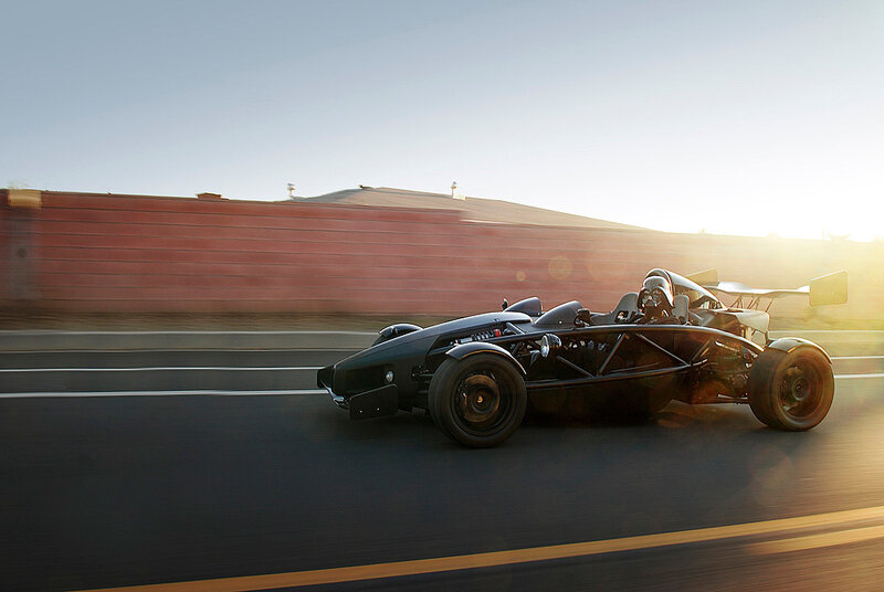 Ariel Atom racing on a track