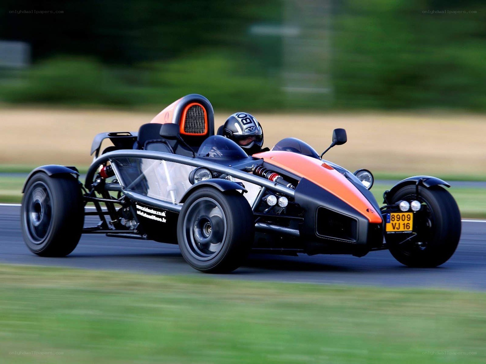 Ariel Atom racing on track