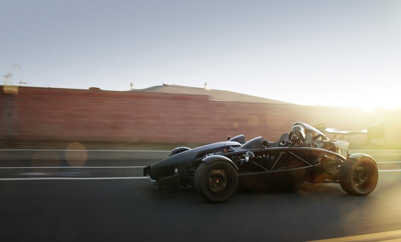 Ariel Atom racing on track