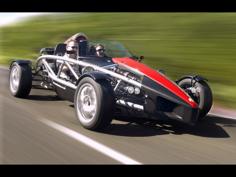 Ariel Atom sports car in motion