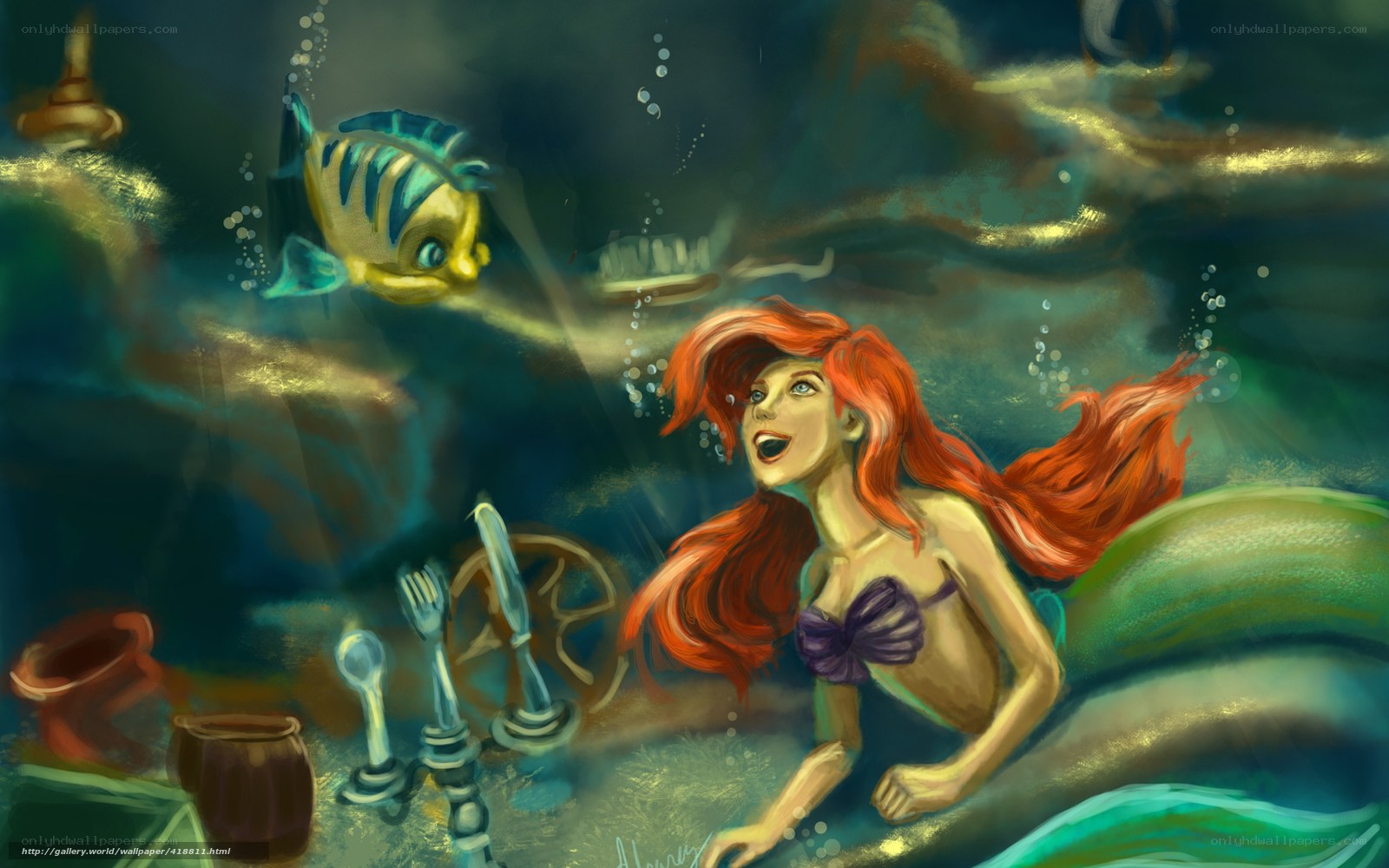 Ariel discovers a shipwreck