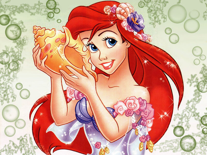 Ariel Holding a Seashell