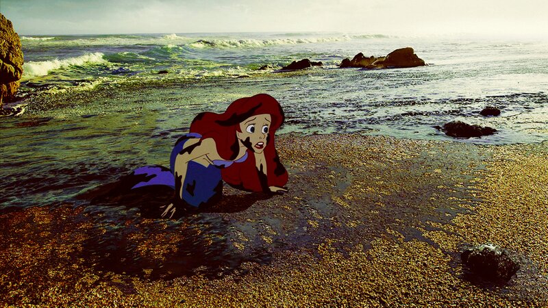 Ariel on a Beach