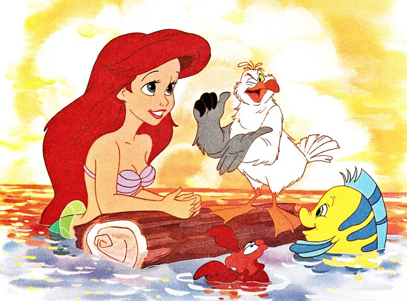 Ariel on a Log