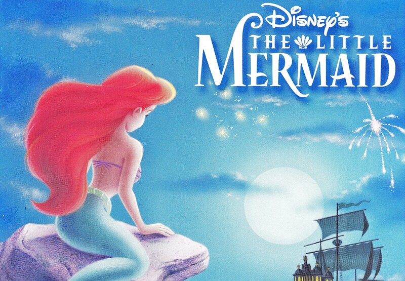 Ariel on a Rock — Blue, Dreamy