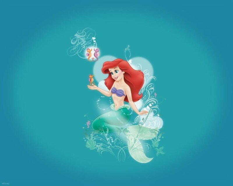 Ariel the Mermaid — Blue, Whimsical