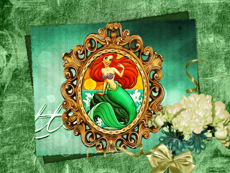 Ariel the Mermaid — Green, Whimsical