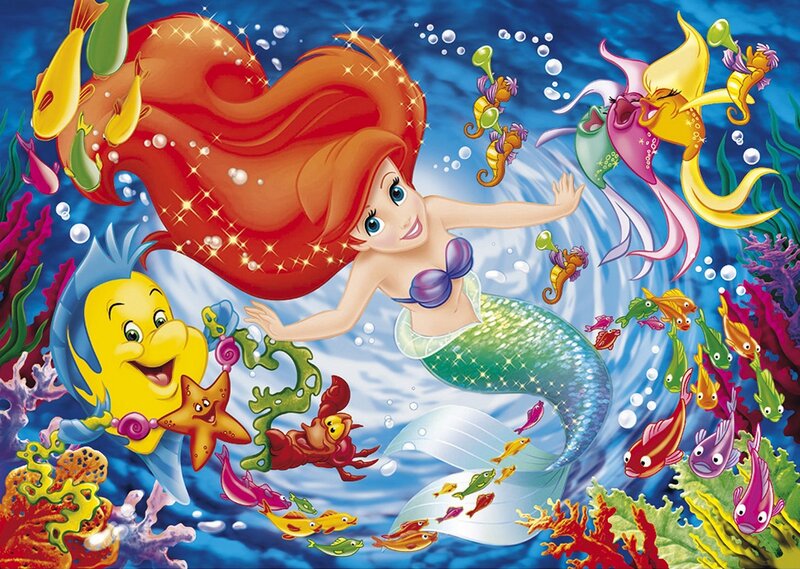 Ariel the Mermaid Swimming