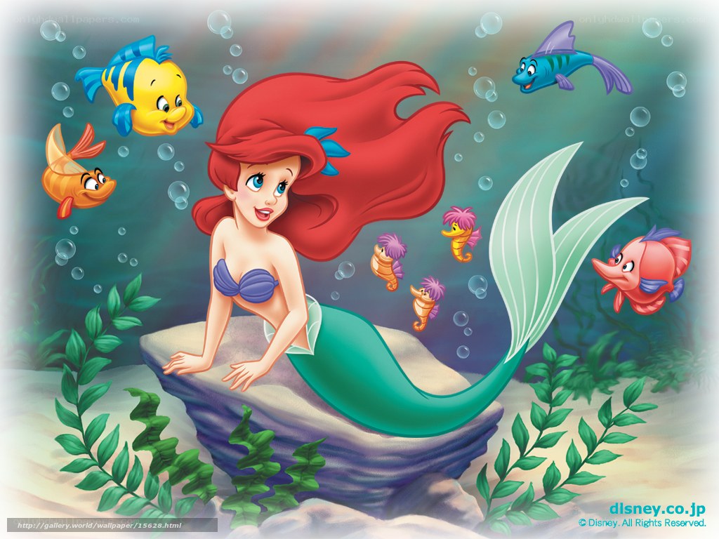 Ariel with friends underwater