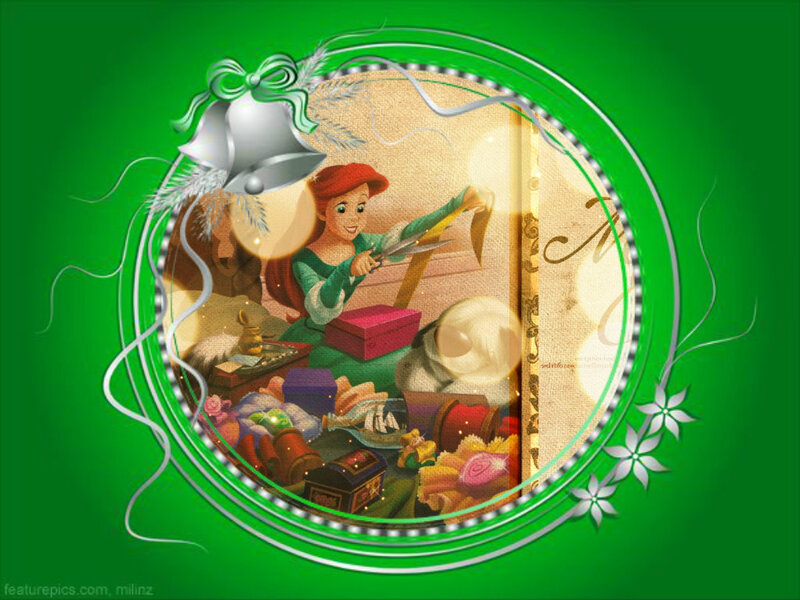 Ariel Wrapping Gifts