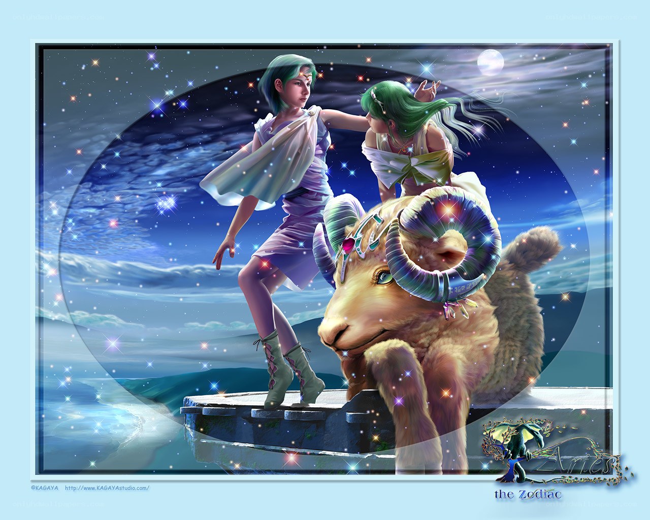 Aries zodiac art