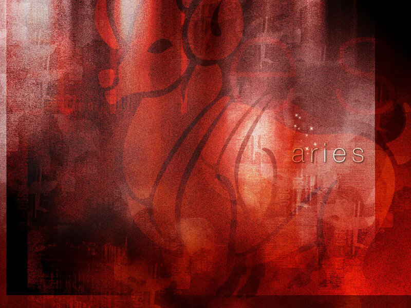 Aries zodiac sign art