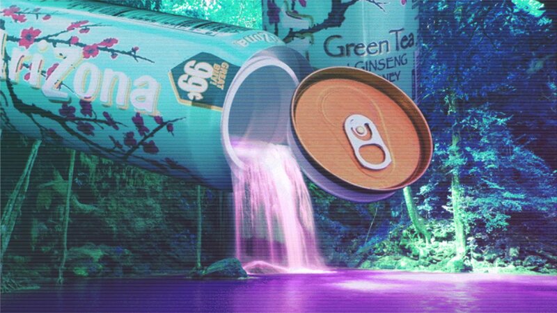 Arizona Iced Tea Can — Purple