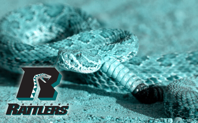 Arizona Rattlers logo with snake