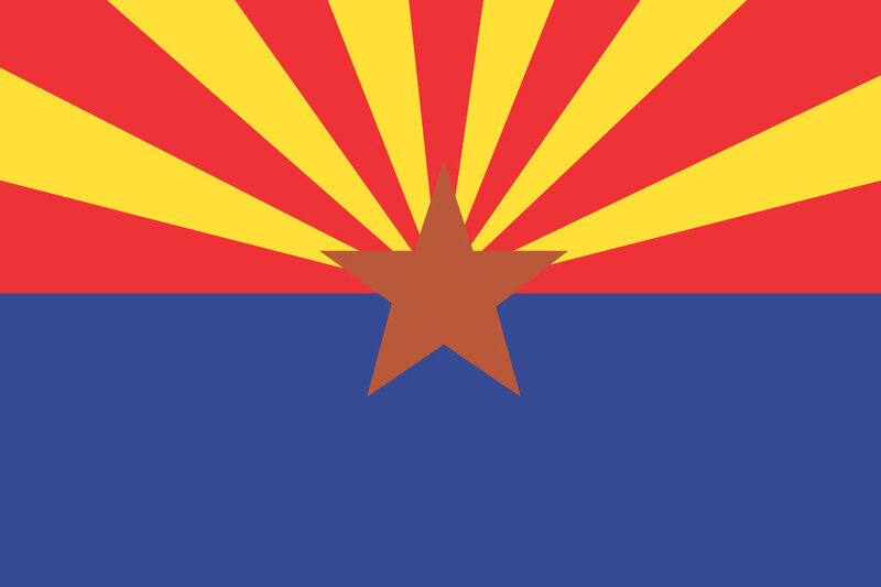 Arizona State Flag — Red
