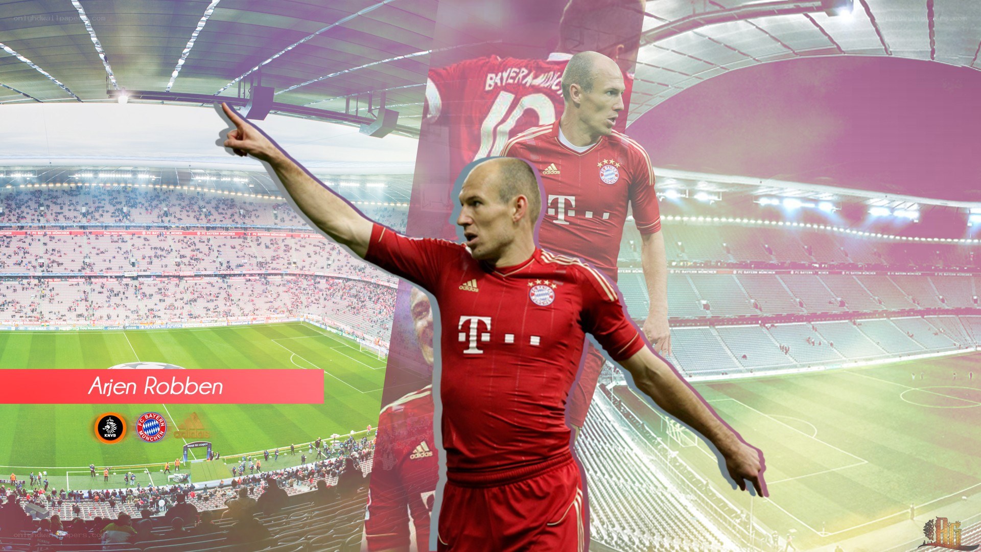Arjen Robben in Bayern Munich kit
