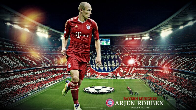 Arjen Robben in Bayern Munich kit