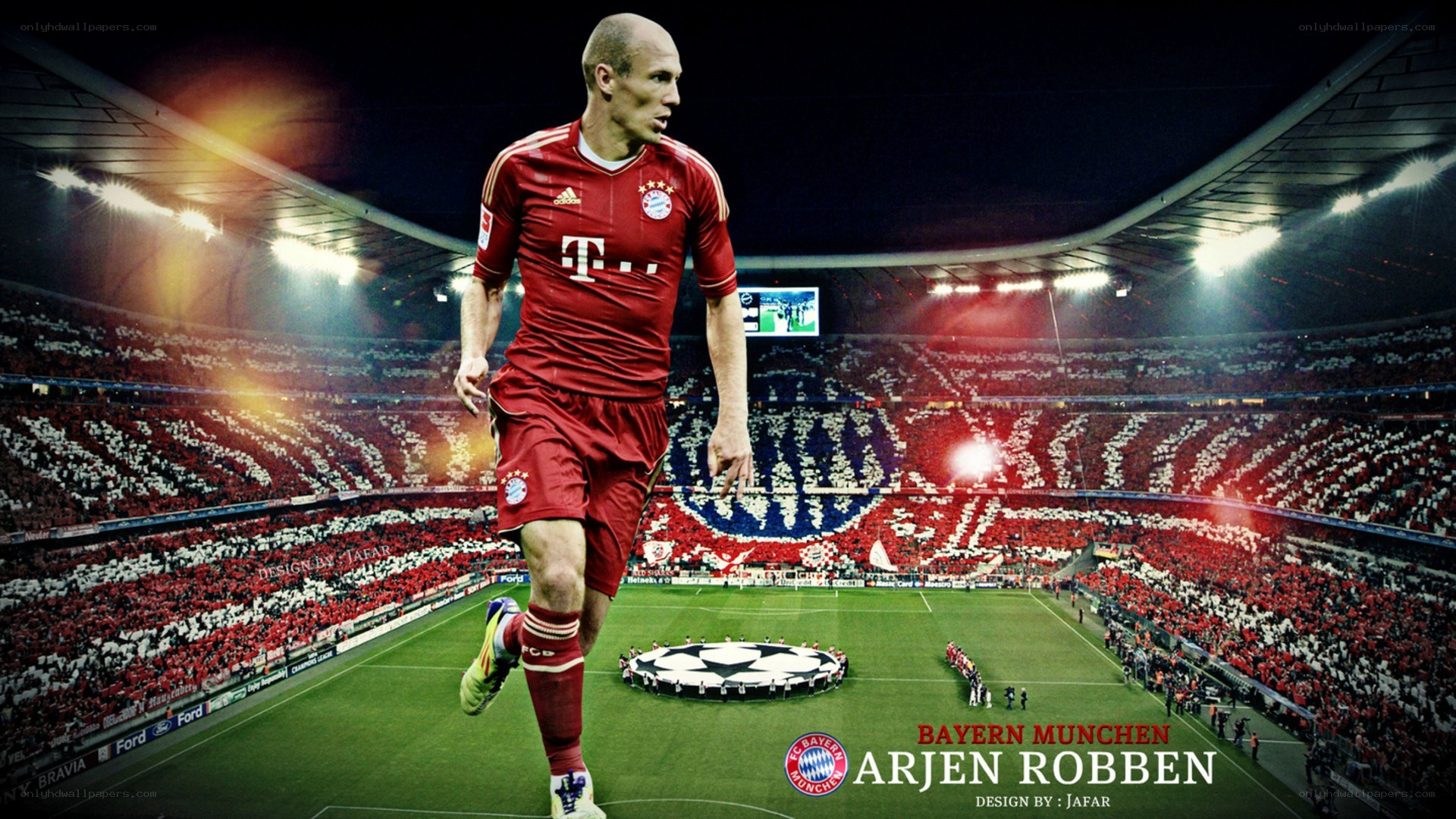 Arjen Robben in Bayern Munich kit