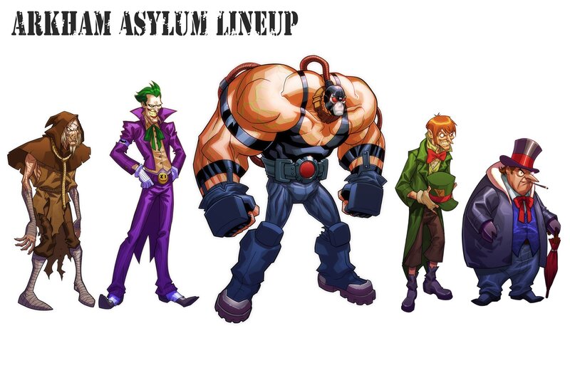 Arkham Asylum lineup