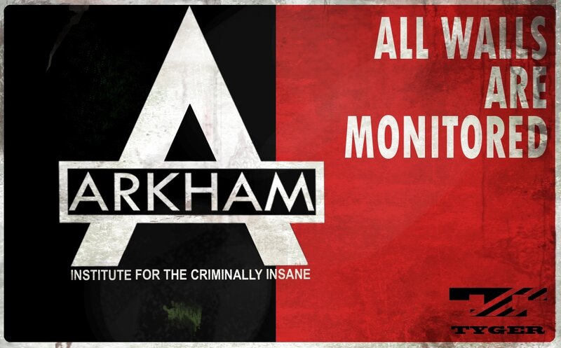 Arkham Logo Sign