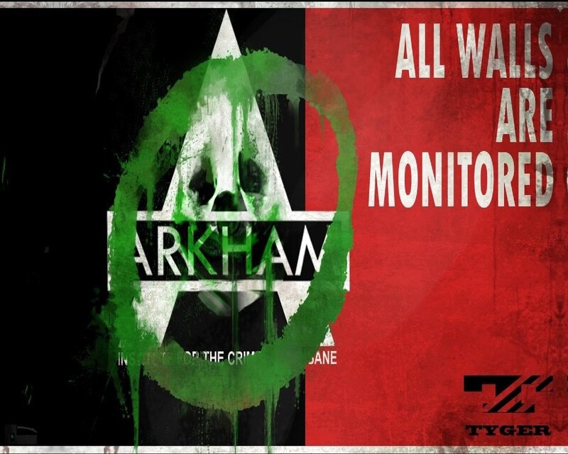 Arkham logo with warning text