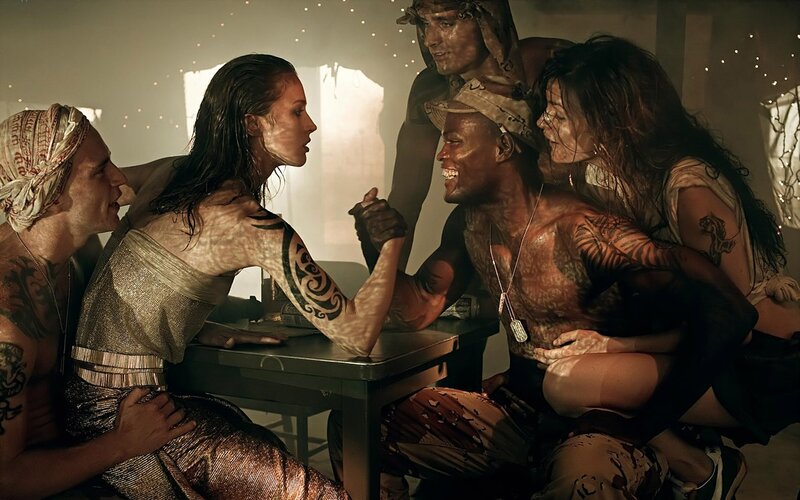 Arm Wrestling Match — Brown