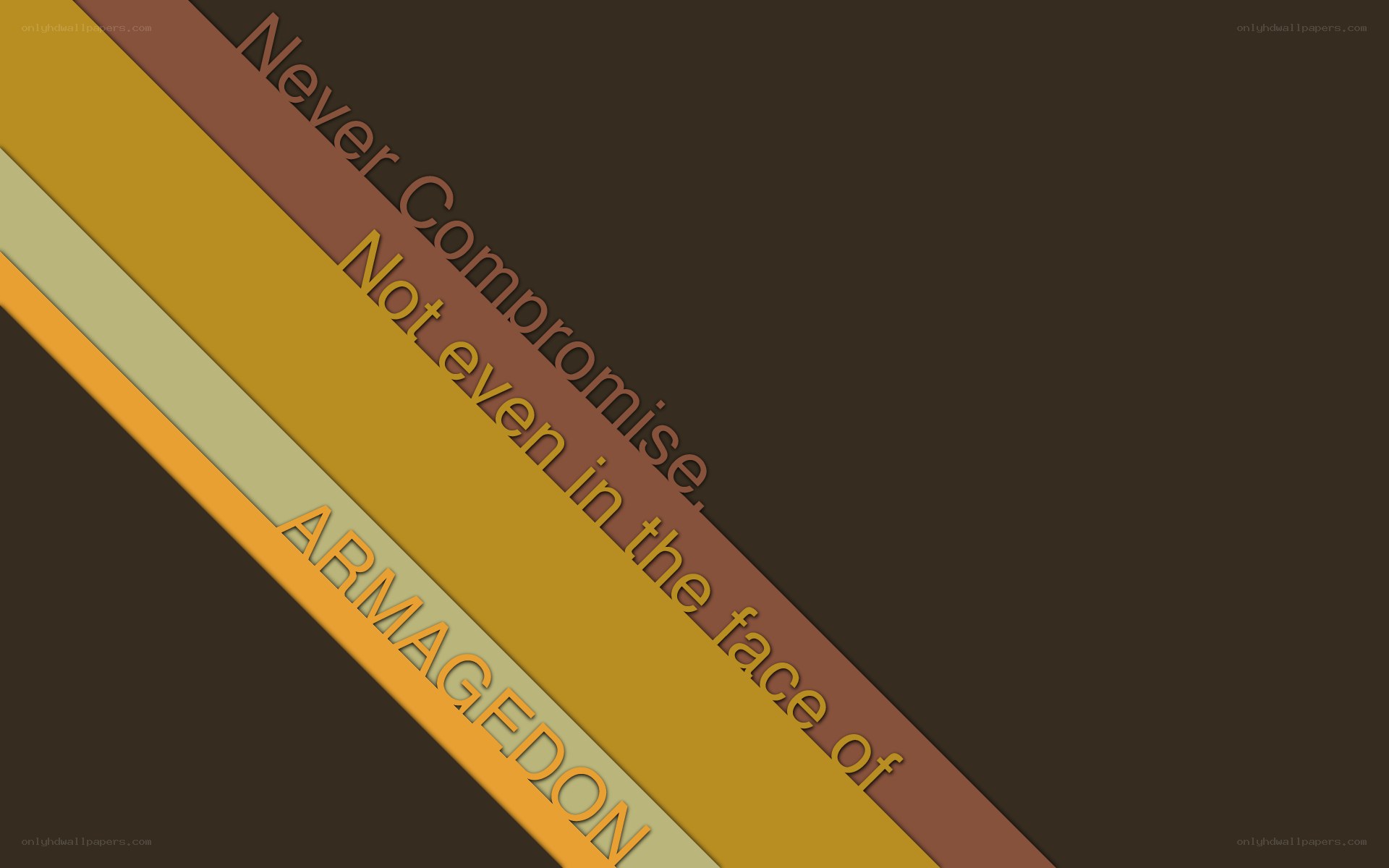 Armagedon text design