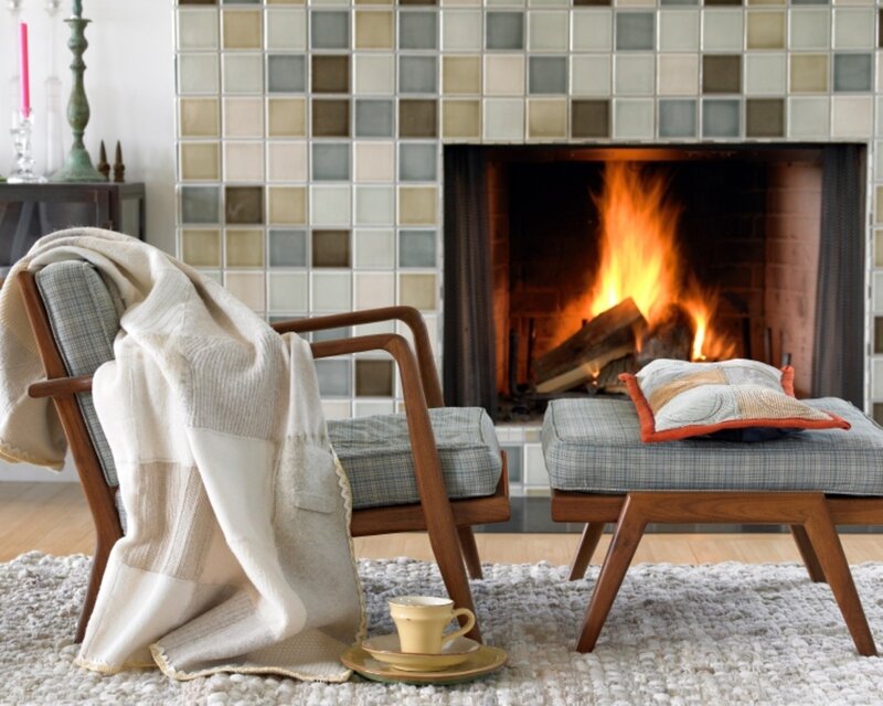 Armchair and Ottoman — Beige