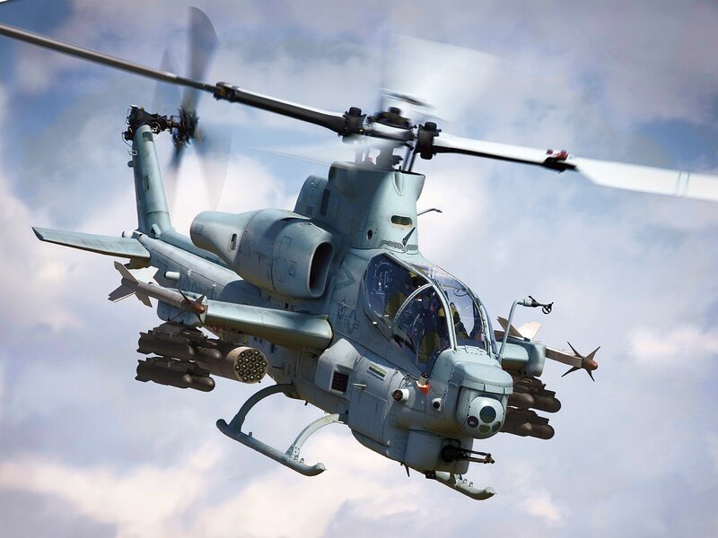 Armed Attack Helicopter — Gray