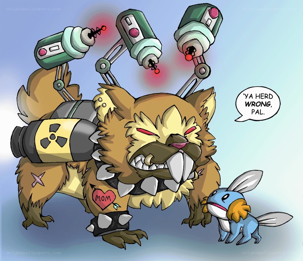 armed beast with robotic arms