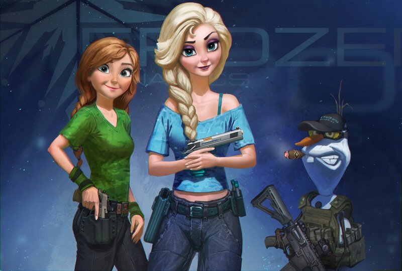 Armed Characters from Frozen
