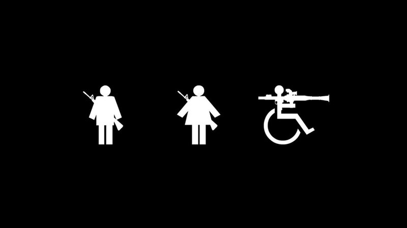 armed figures icons