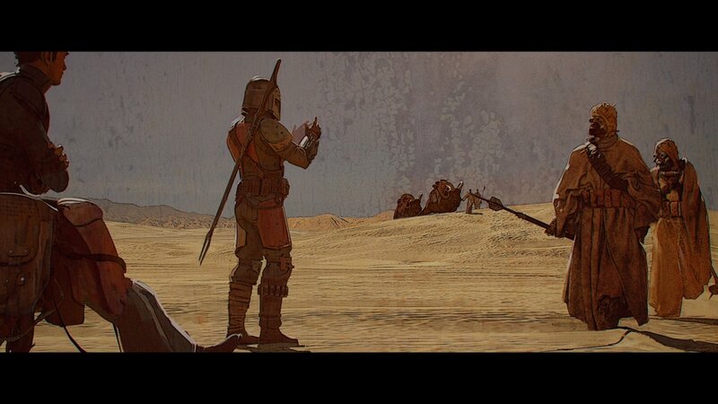 Armed Figures in Desert