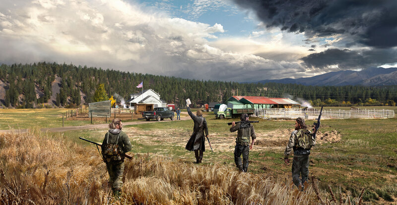 Armed Men on Farm