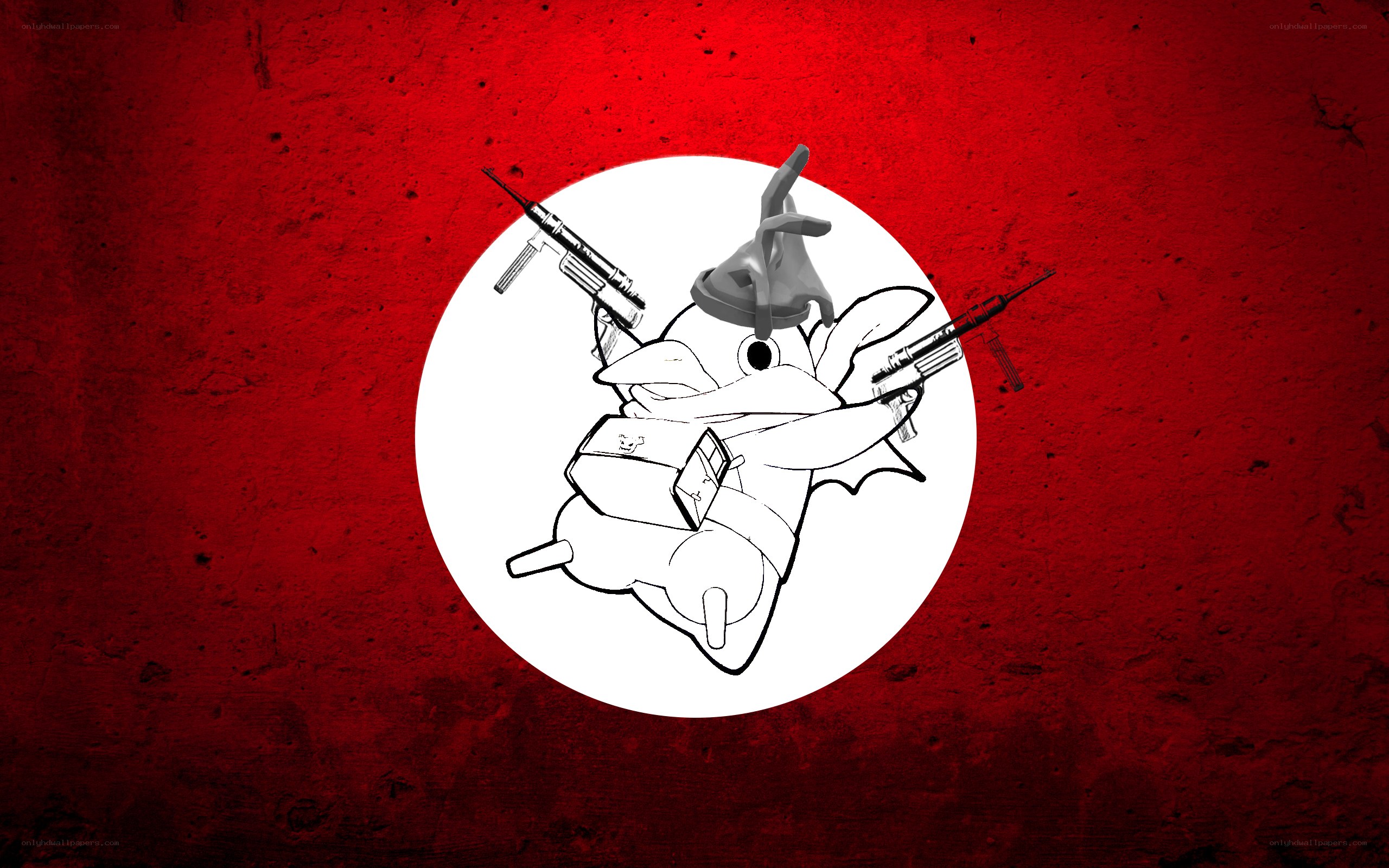 armed penguin character