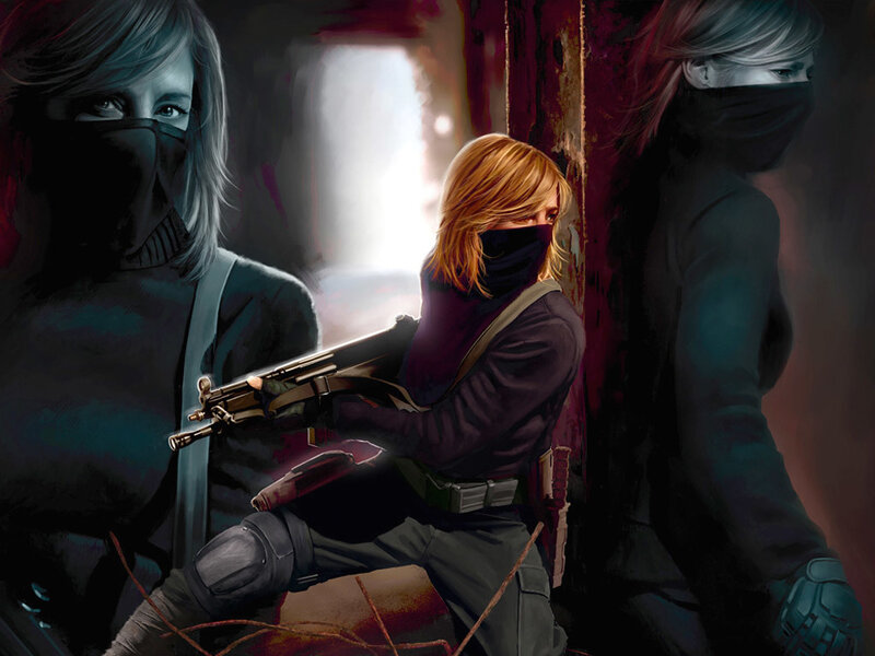 armed women in tactical gear