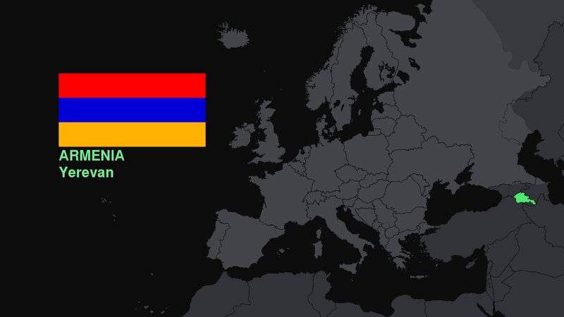 Armenia on Map