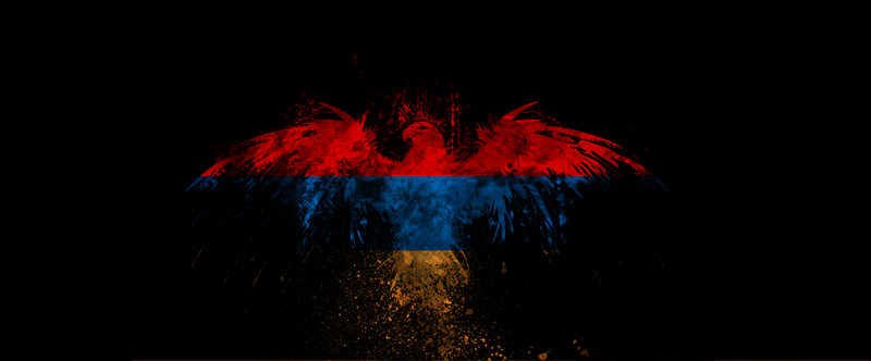 Armenian eagle flag art