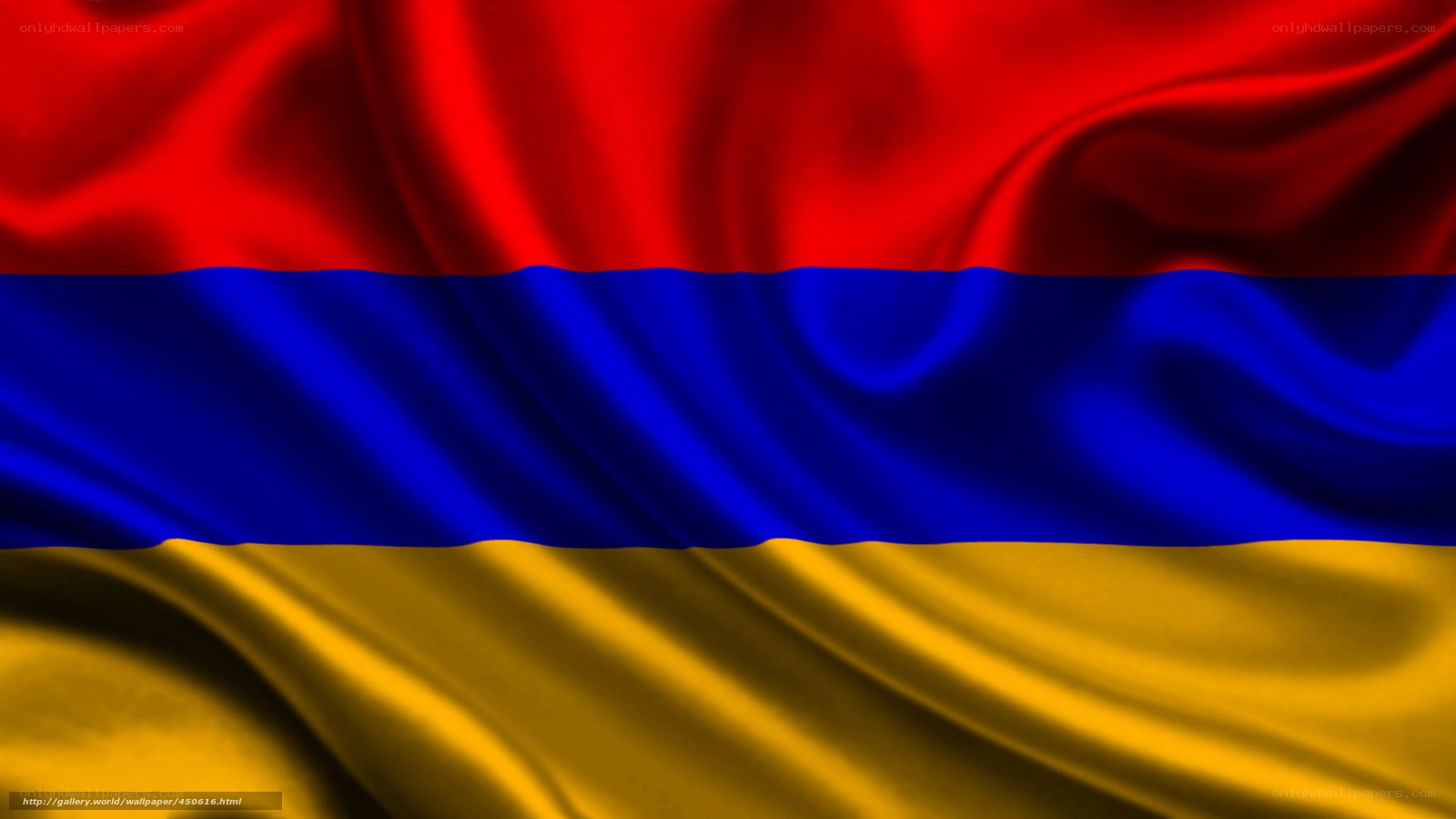 Armenian flag waving