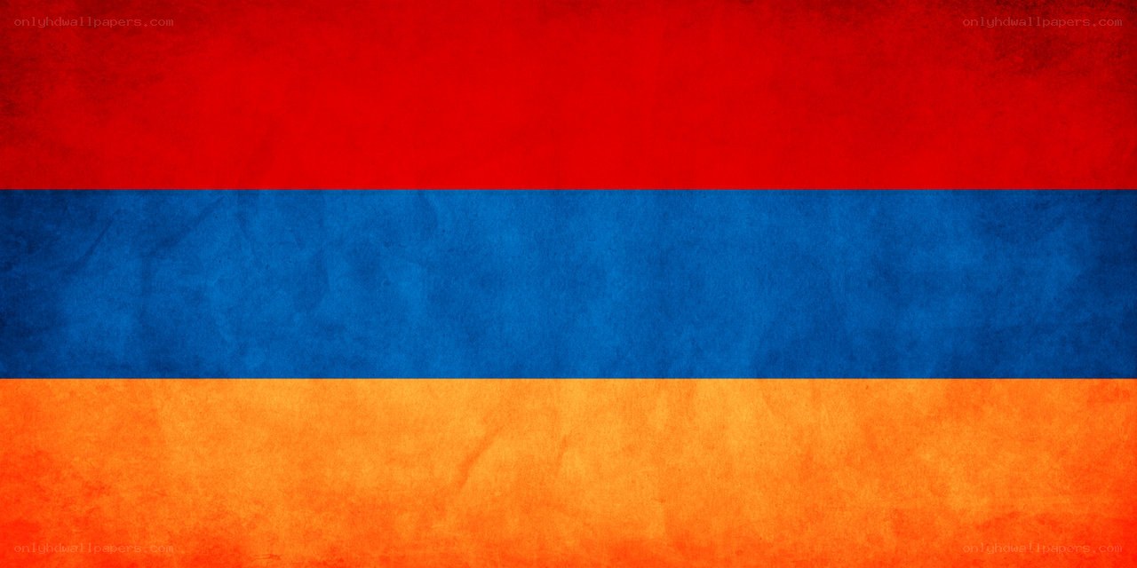 Armenian flag with textured appearance