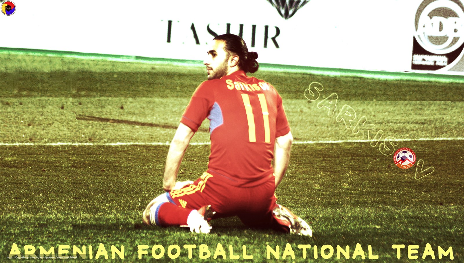 Armenian football player on field