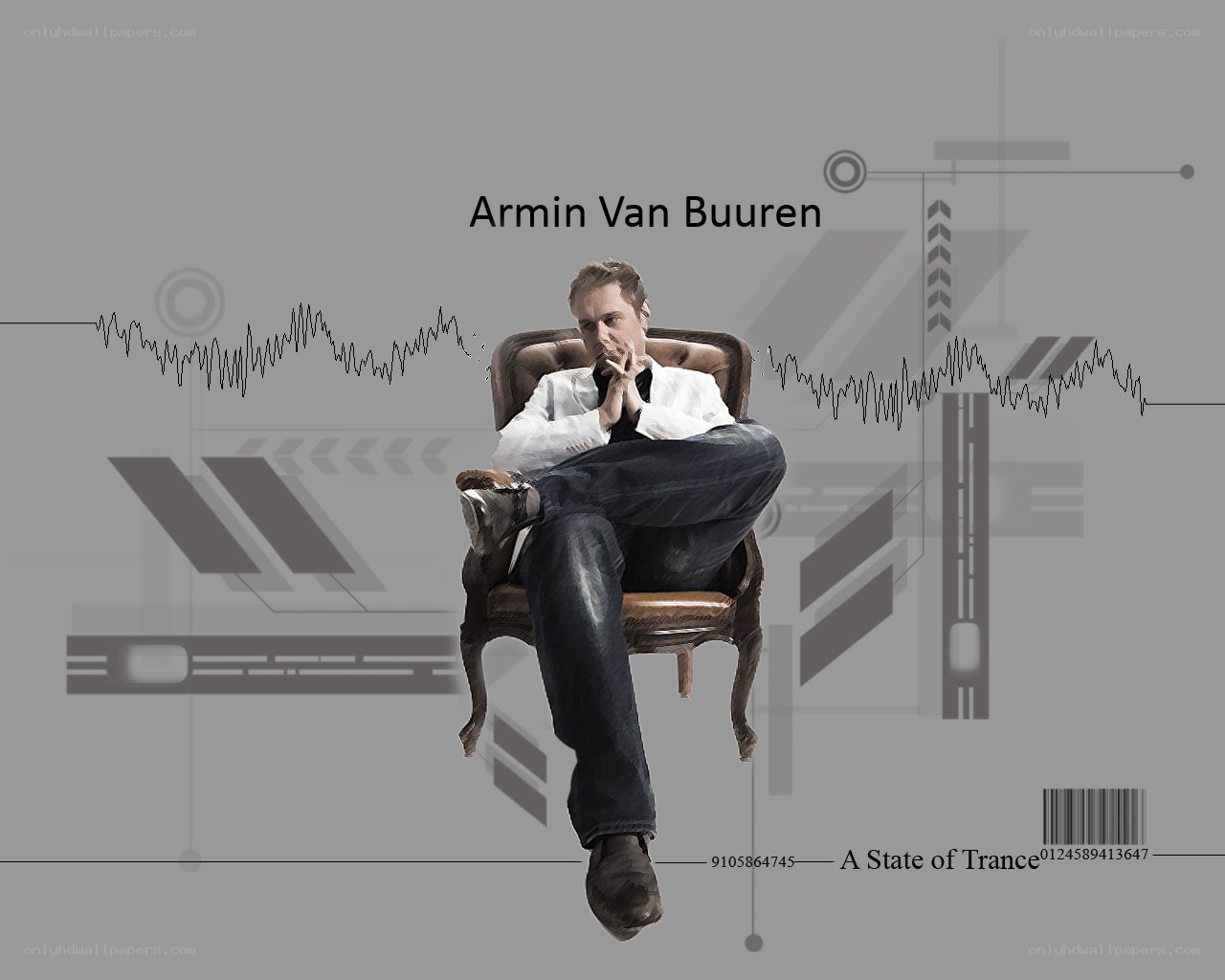 Armin van Buuren in a chair