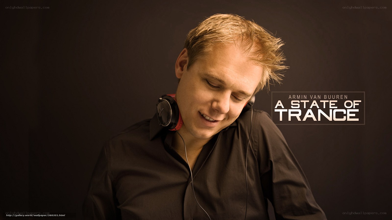 Armin van Buuren listening to music