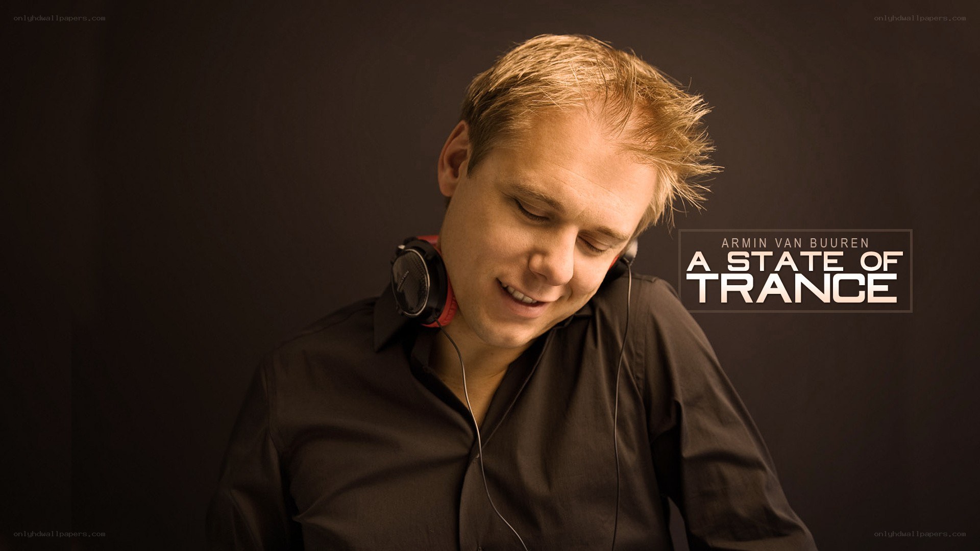 Armin van Buuren with headphones