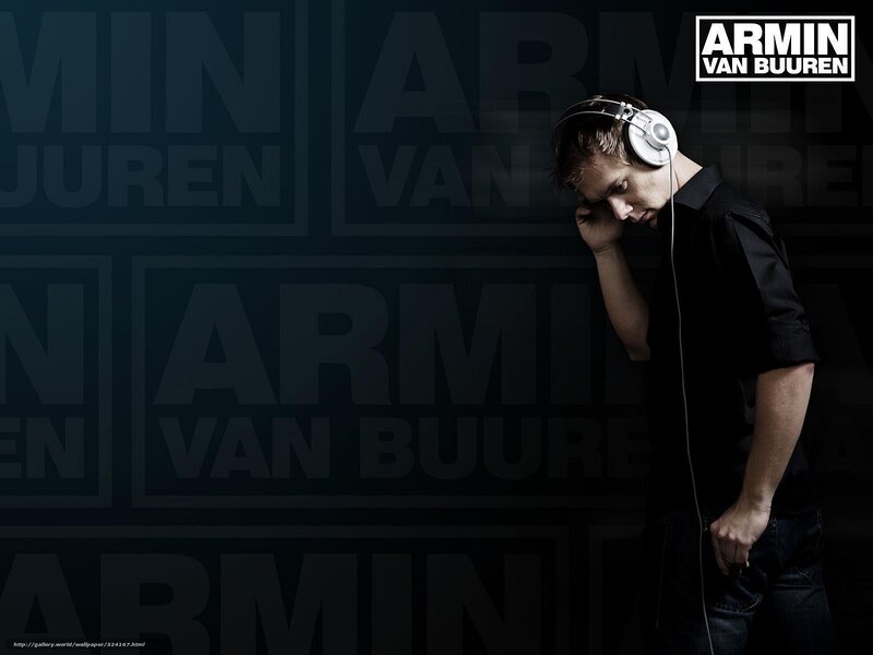Armin van Buuren with headphones